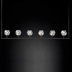 Люстра Boule De Cristal Linear Chandelier 6 Black By Imperiumloft