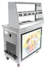 Фризер для жареного мороженого Foodatlas KCB-2F (контейнеры, световой короб)