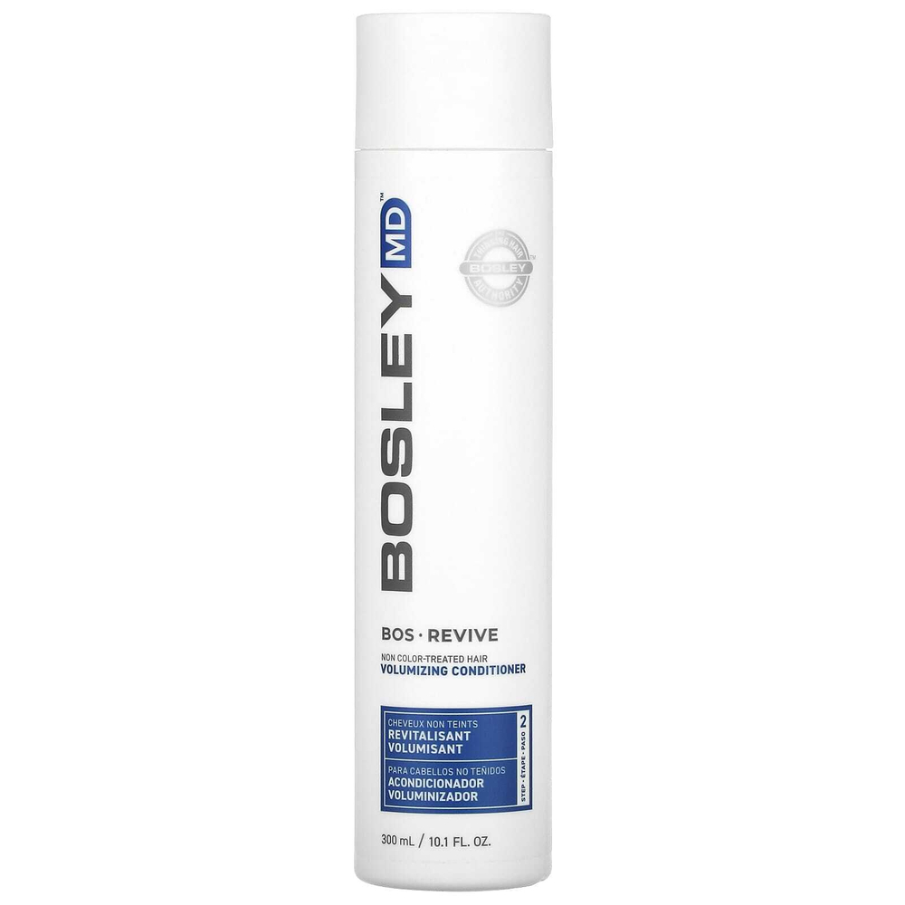Bosley, Bos-Revive, кондиционер для увеличения объема, шаг 2, для неокрашенных волос, 300 мл (10,1 жидк. унц.)