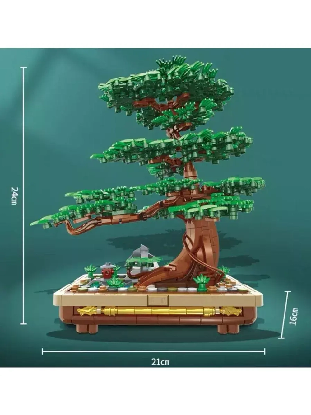 Конструктор Дерево Бонсай Подокарпус 1141 деталь 88045