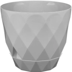 Горшок для цветов Laurel D145 мм, 1.3 л с поддоном (серый)