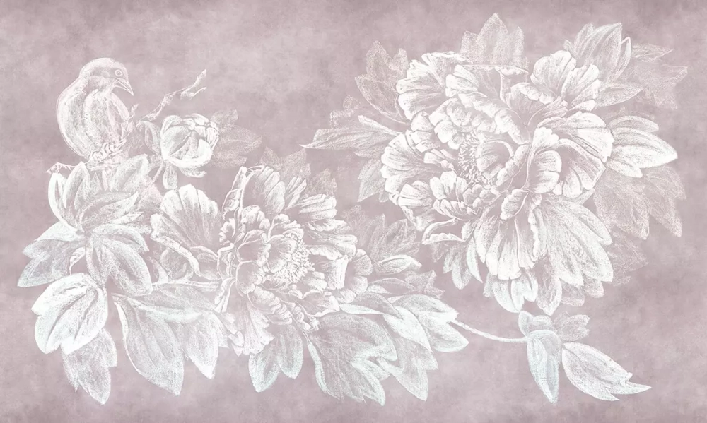 Цифровое панно ID Wall CHALK PEONIES
