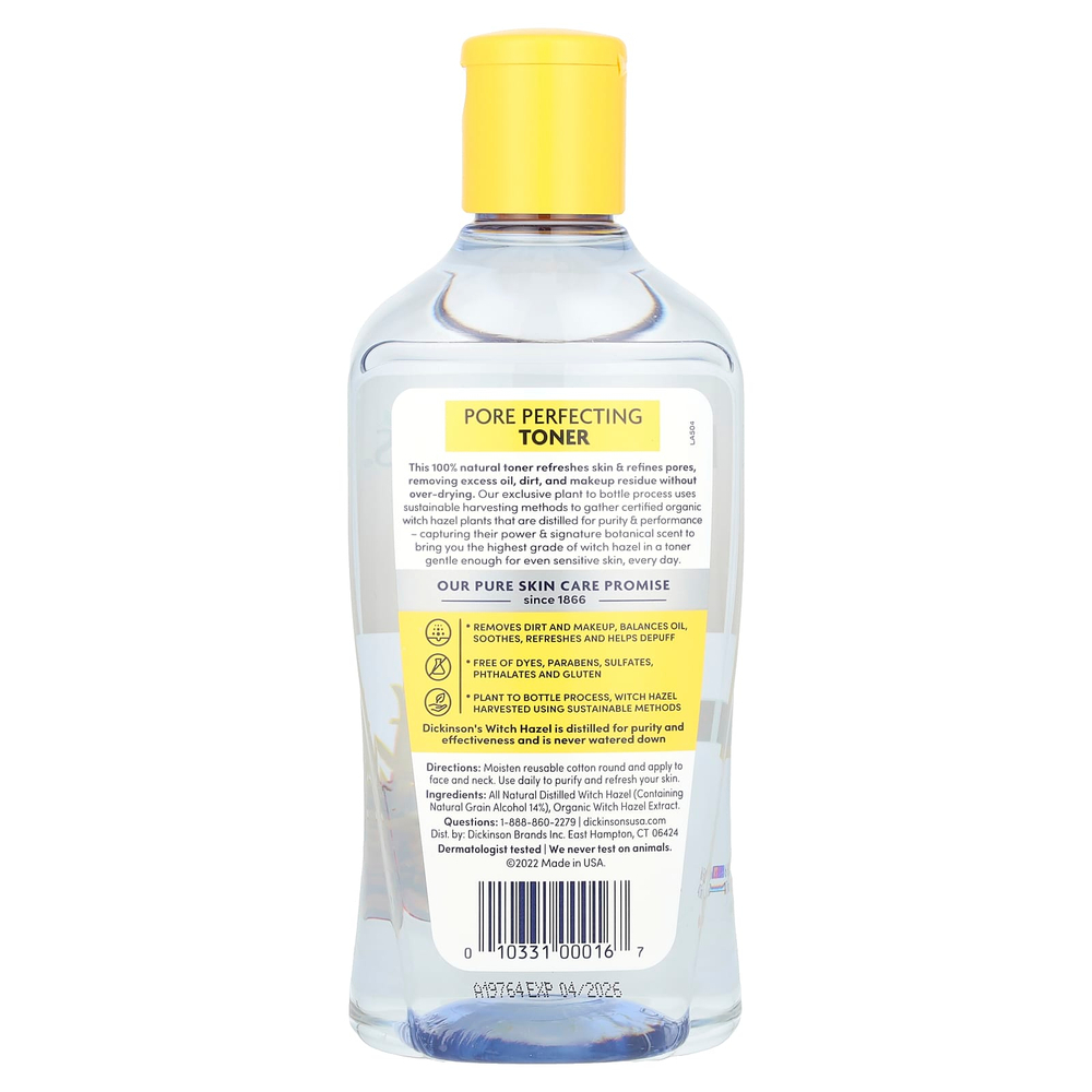 Dickinson Brands, Оригинальный тоник Witch Hazel для очищения пор, 473 мл (16 жидких унций)