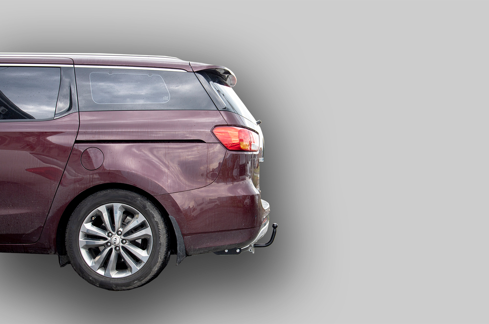Фаркоп(прицепное) Лидер-Плюс для KIA CARNIVAL III (YP) 2014 - 2021 г.в.(паспорт и сертификат в комплекте)(без электрики)K133-A