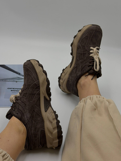 Кроссовки женские натуральная кожа арт. 20-4 "коричневый"