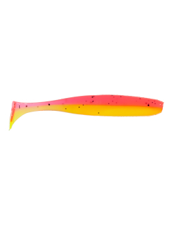 Приманка ZUB-IZI 125мм(4,8")-5шт, (цвет 023) розовый верх-желтый низ