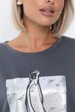 Блуза Фауст (серая) Б14203-20М LT Collection