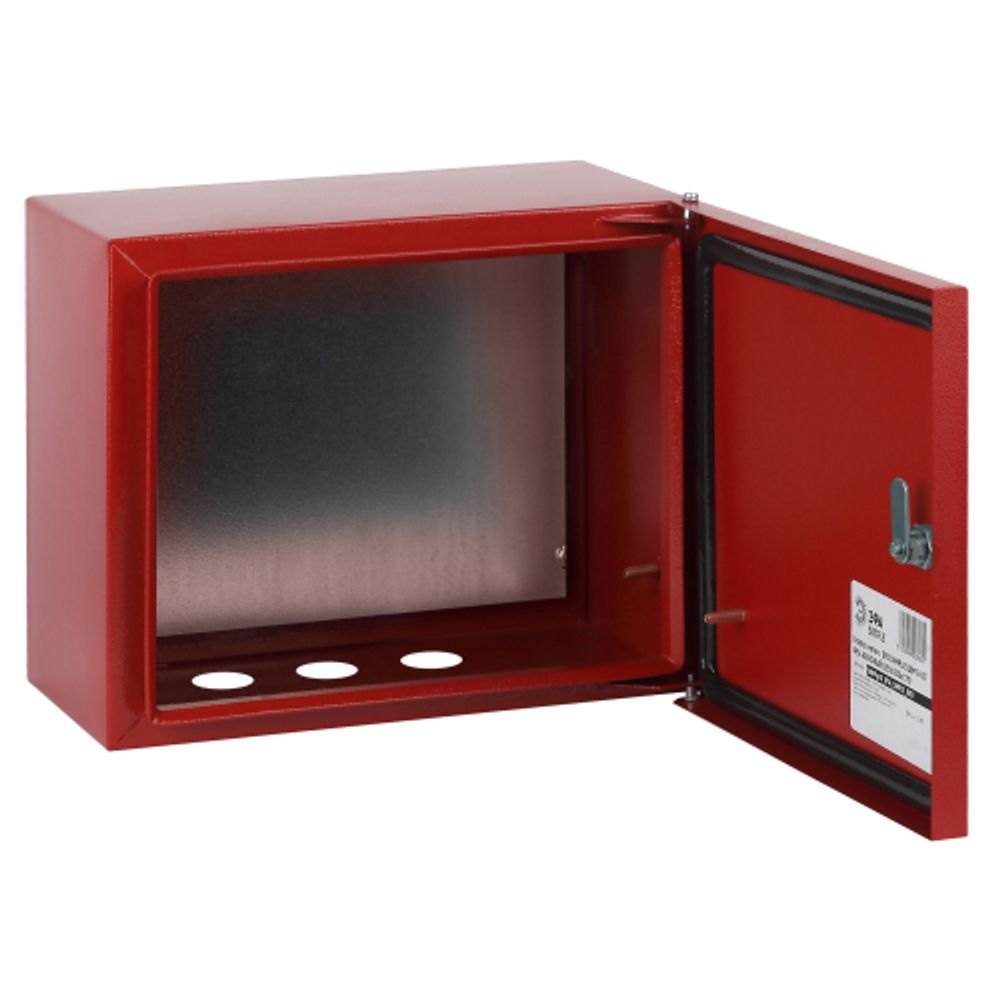 Корпус металлический ЭРА SIMPLE ЩМПг-02 (250x300x175) IP54 У2 красный RAL 3000 | Корпуса металлические с монтажной панелью