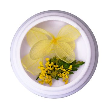 Сухоцветы в круглой баночке №5