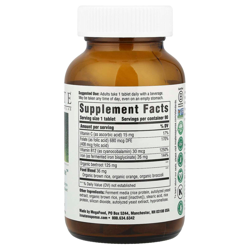 Innate Response Formulas, Iron Response ™, 90 таблеток