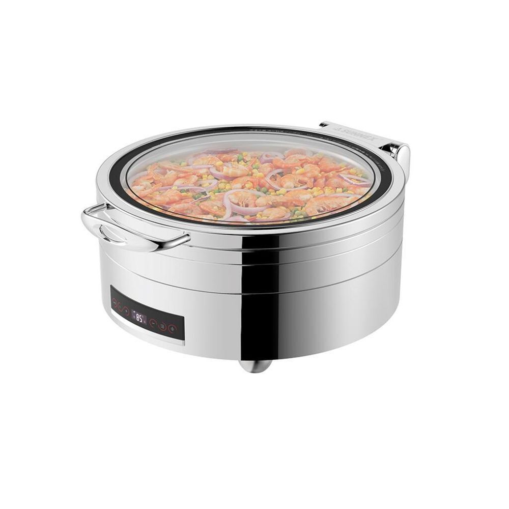 Мармит электрический 6,8 л круглый с откидной крышкой и окном с дисплеем d36 см " " SUNNEX