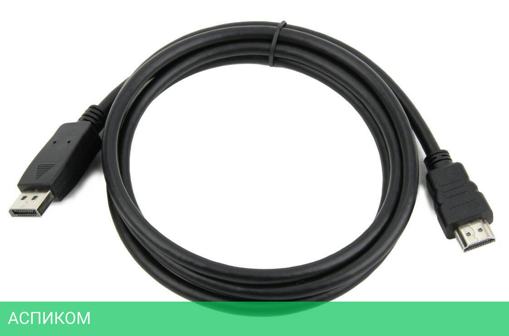 Кабель аудио-видео Buro HDMI (m)/DisplayPort (m) 3м черный (HDMI-DP-3M)