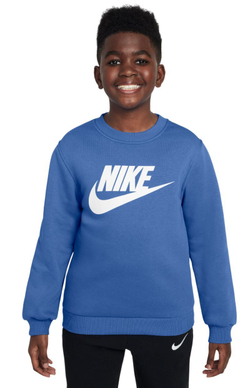 Детская теннисная толстовка Nike Kids Sportswear Club Fleece - comet blue/white