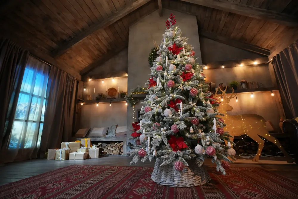 Заснеженная елка «Noel» (Литая+пвх) 240 см / 2,4 м