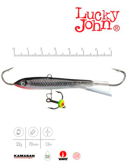 Балансир Lucky John CLASSIC 7 с тр. 70мм/13H блистер