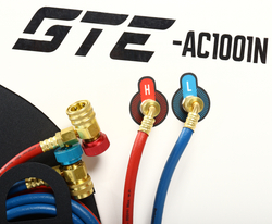 Установка для заправки автомобильных кондиционеров 13.6л полуавтомат. с подогревом баллона GTE