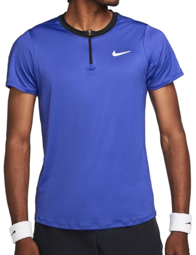 Мужское теннисное поло Nike Men's Court Dri-Fit Advantage Polo - lapis/black/white