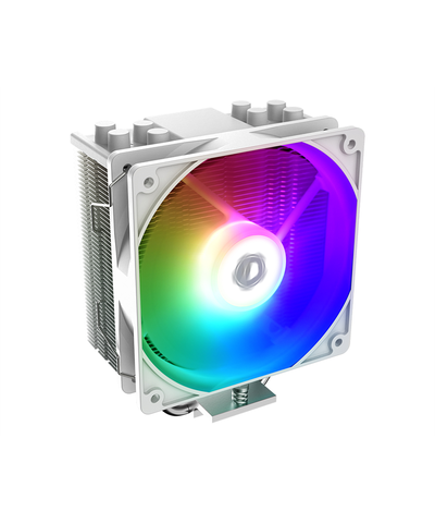 ID-COOLING SE-214-XT ARGB WHITE LGA1700/1200/115X/AM4 (16шт/кор, TDP 180W, PWM, 4 тепл.трубки прямого контакта, FAN 120mm, Addressable RGB LED, белый) RET
