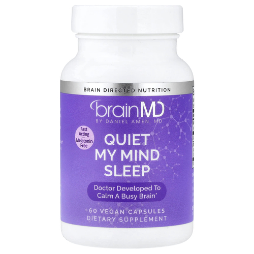 BrainMD, Quiet My Mind Sleep, 60 веганских капсул