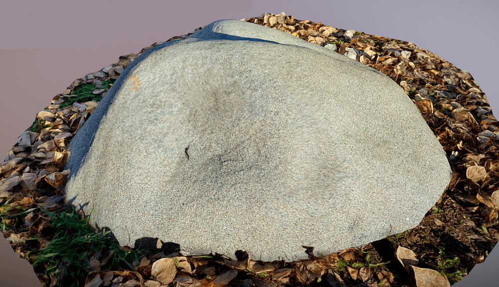 Декоративный камень на люк D105/30 - серый