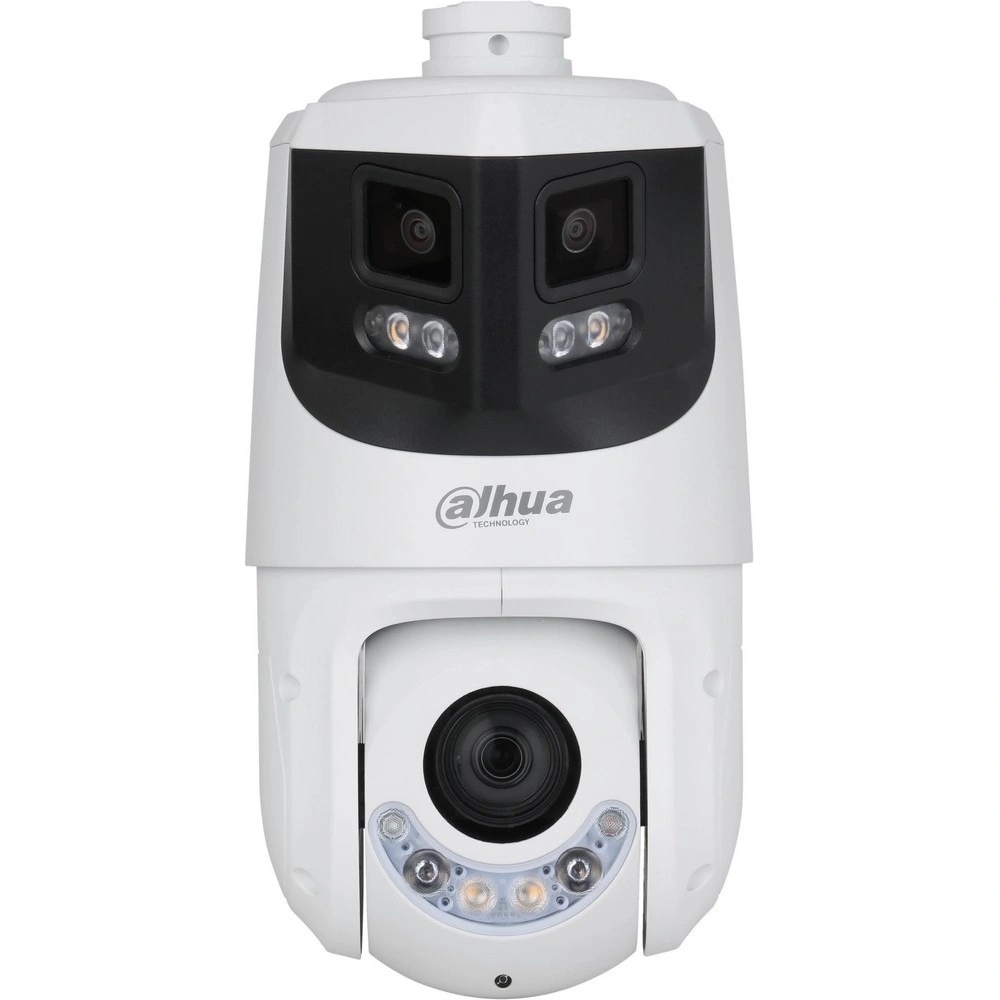 Уличная купольная PTZ IP-видеокамера Dahua , 1/2.7" 8Мп CMOS,, 2.8мм, ИК 30м, Led 30м (панорамный модуль) 1/2.8 4Мп CMOS, F1.6, 5мм–125мм, ИК 100м, Led 50м(PTZ-модуль)