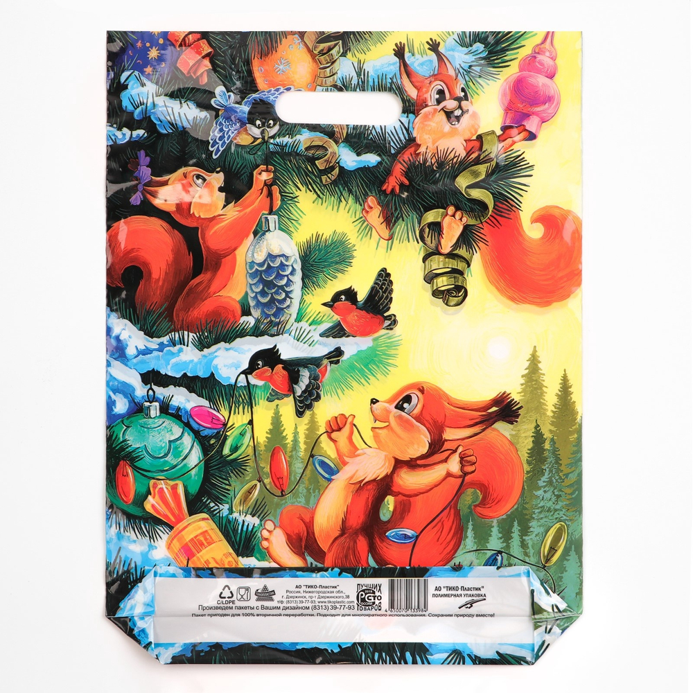 Пакет п/э Три Бельчонка 40*31 см 2691128 (С)