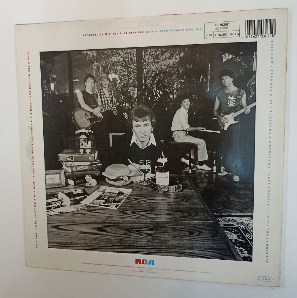 Винтажная виниловая пластинка LP Al Stewart Russians and Americans (Holland 1984)