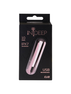 Перезаряжаемая вибропуля Indeep Clio Pink 7705-01indeep