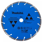 Диск алмазный Makita сегмент по бетону/граниту 230х22,23х7  D-44345