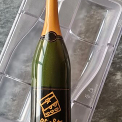 1095 | Форма для шоколадных изделий "Бутылочка шампанского" (275*175 мм)