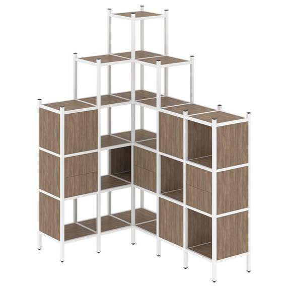 Лофт Угловой внутренний стеллаж VR.L-43  1278*1694*2280