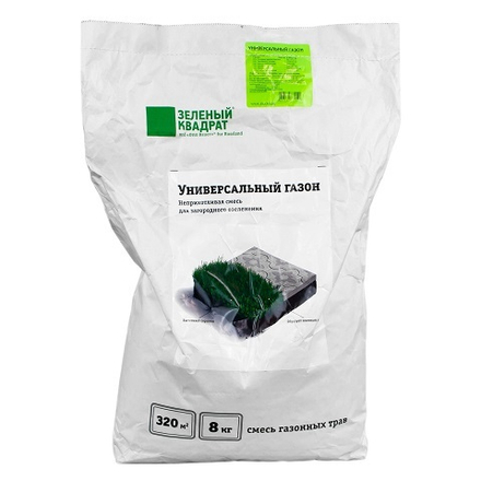 Газон зеленый квадрат "Универсальный" 8кг