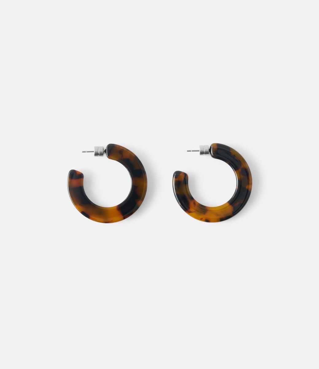 Machete Kate Hoops in Classic Tortoise — серьги из ацетата