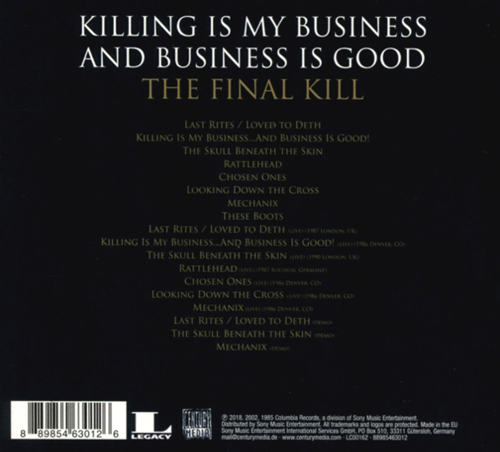 Megadeth / Killing Is My Business... And Business Is Good! - The Final Kill (Special Edition)(CD)