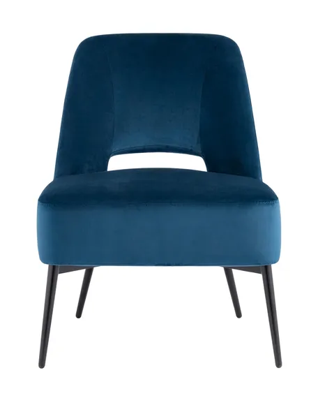 Лаунж-кресло Bost синий велюр