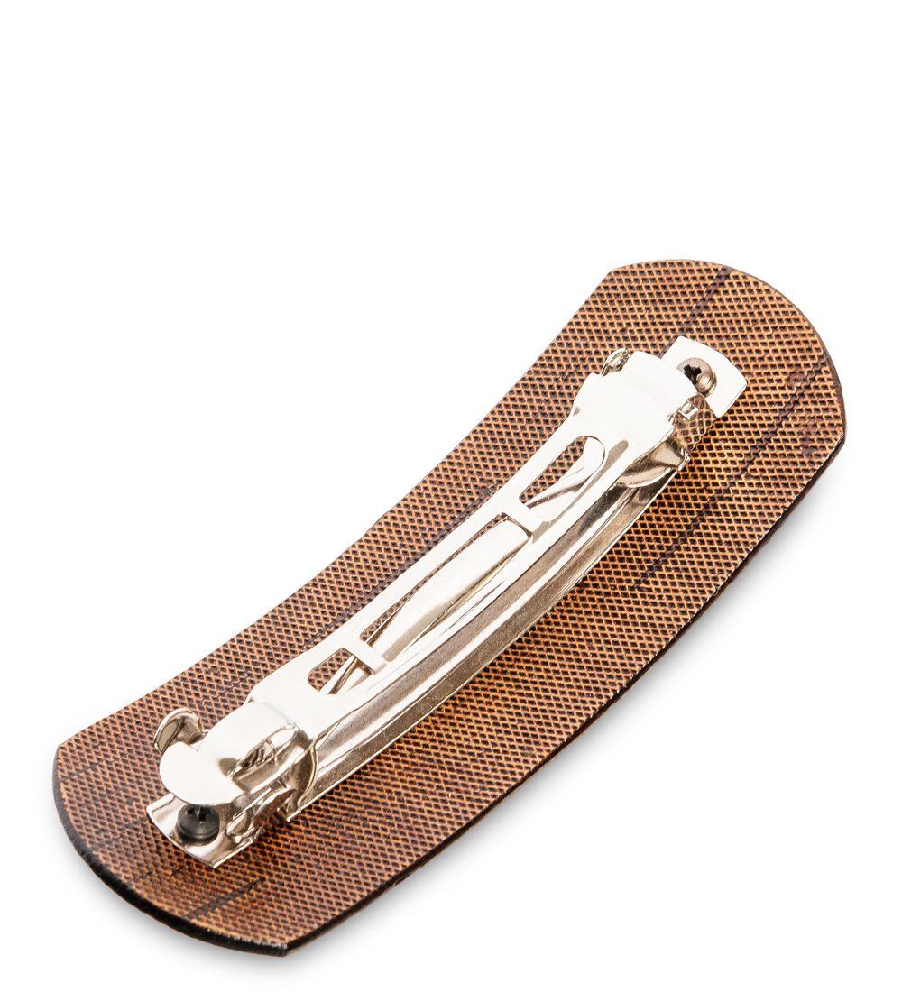 Народные промыслы BST-414 Заколка прорезная (береста, тиснение)