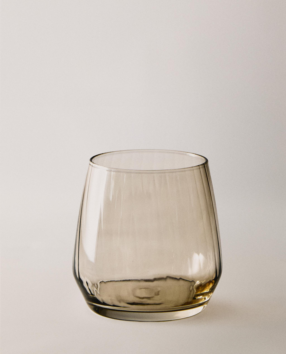 Zara Home стакан из стекла, цвет серый, 9 см