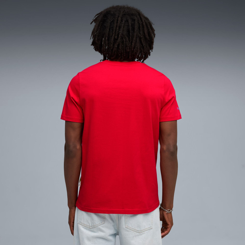 PUMA X SCUDERIA FERRARI МУЖСКАЯ ФУТБОЛКА SPORTSWEAR TONAL SHIELD, КРАСНЫЙ