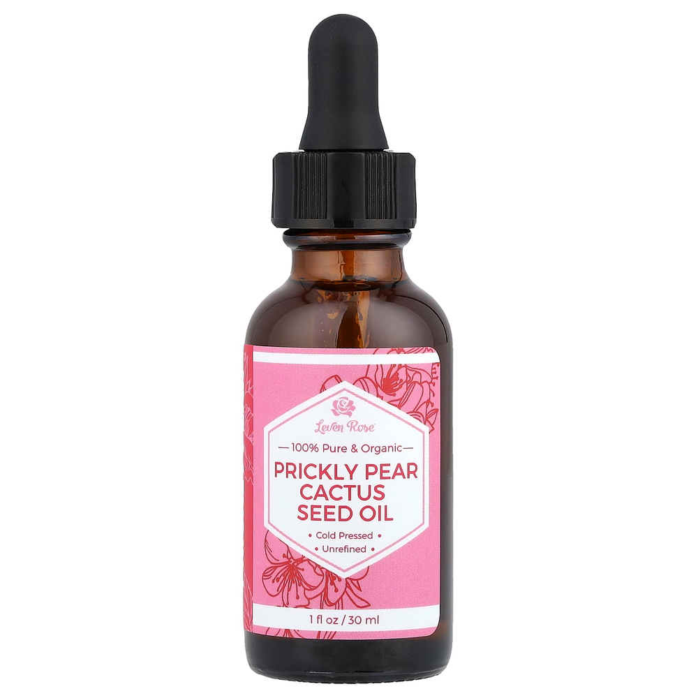 Leven Rose, 100% чистое и органическое масло семян кактуса опунции, 30 мл (1 жидк. Унция)