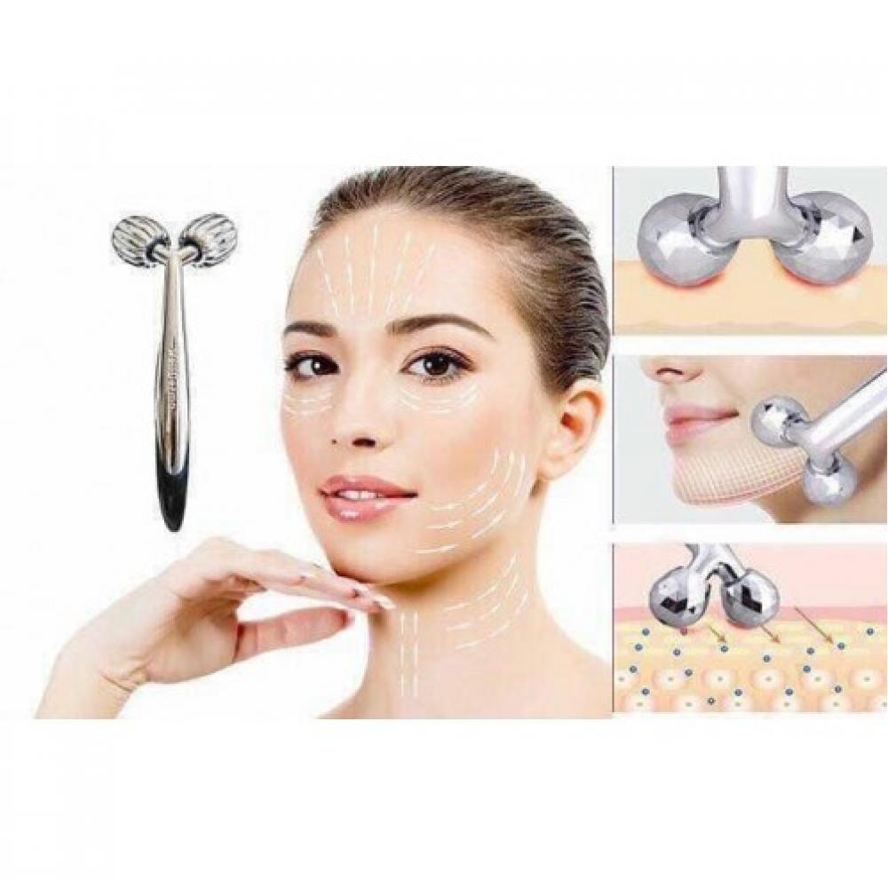 WellDerma Face Lifting Dark Silver Roller роликовый массажёр для лица