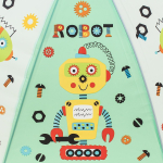 Зонт Роботы сиреневый, д-50 см, длина 62 см, с-30186