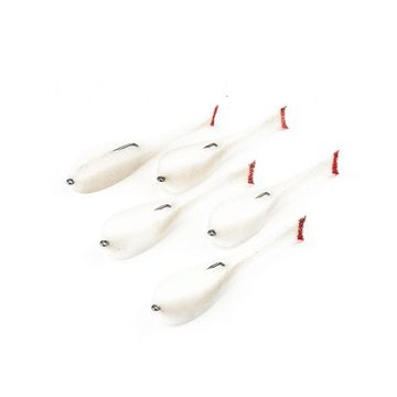 Рыбка поролоновая оснащенная на офсет.кр. 13,5 см бел 05 (HS-135-05) Helios