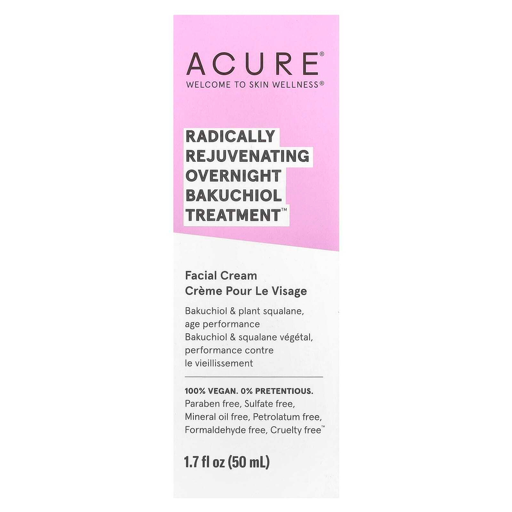 ACURE, Radically Rejuvenating, ночное средство с бакучиолом, 50 мл (1,7 жидк. унции)
