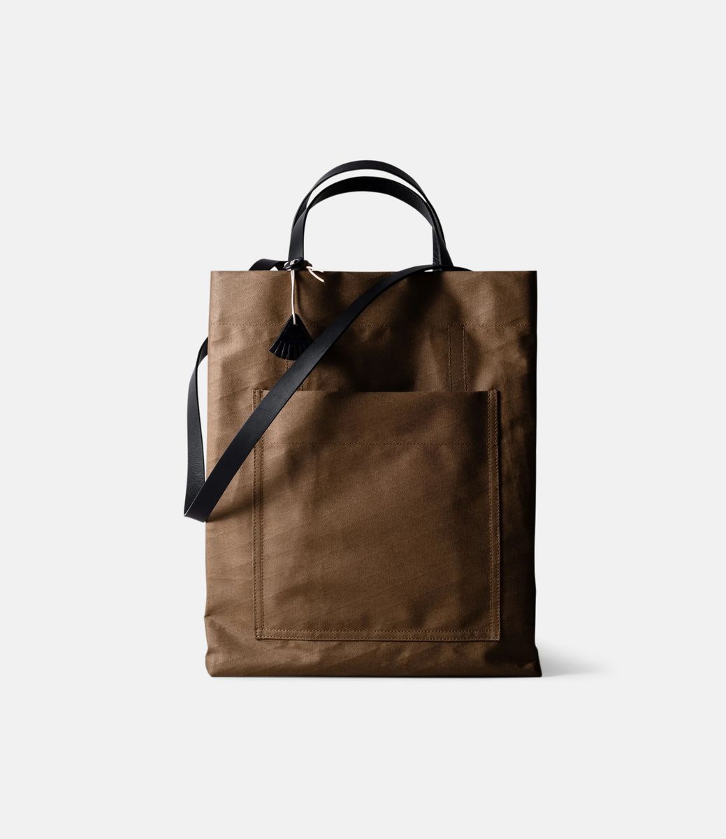 Hard Graft Keeper Tote Bag Brownish — сумка-тоут