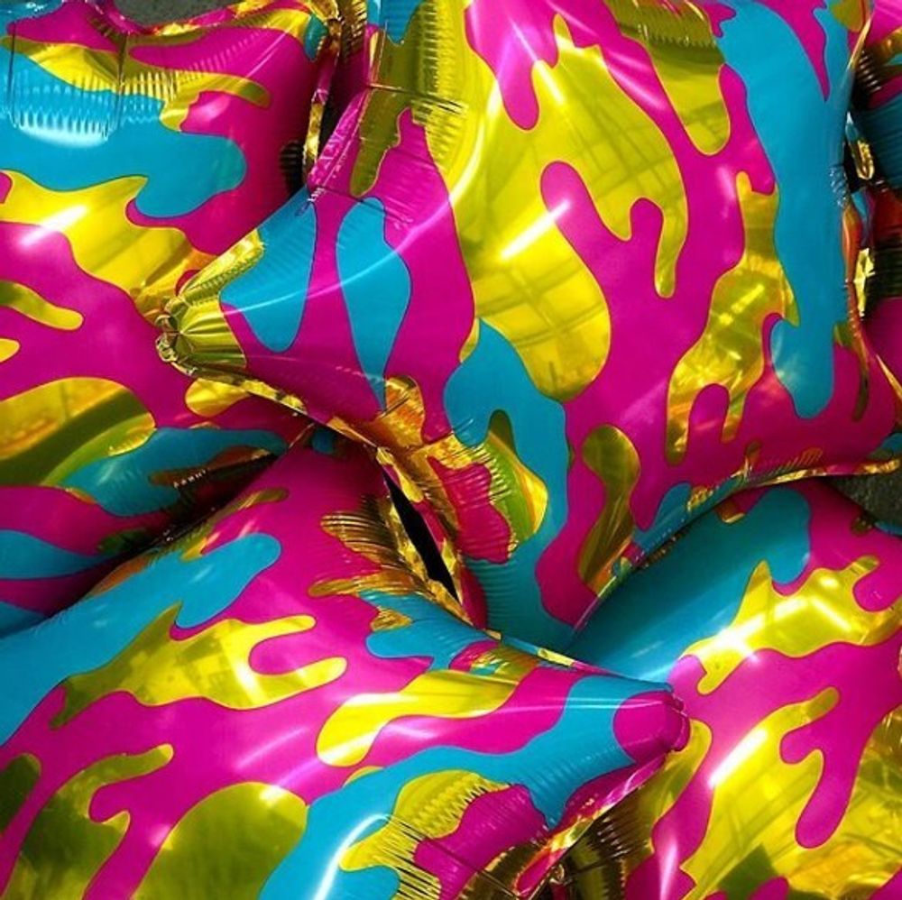 Шар (21"/53 см) Звезда, Камуфляж, Яркий 1 шт.