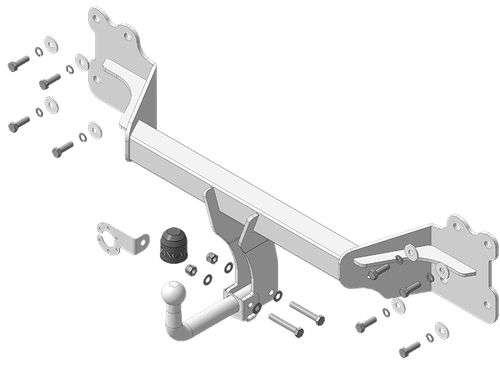 Фаркоп ZincaR ОЦИНКОВАННЫЙ Audi Q7 c 2015 (оцинк. Шар) арт.ZA101A