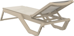 Шезлонг-лежак пластиковый Siesta Contract Rio Pro, бежевый