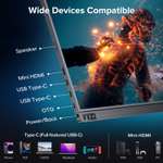 16.1" Портативный монитор с магнитным чехлом Ugame J5 2K IPS 2560х1440, 144 Гц