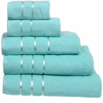 Полотенце махровое 50*90см «LUNA» цвет мятный 05010 плотность 360гр/м2