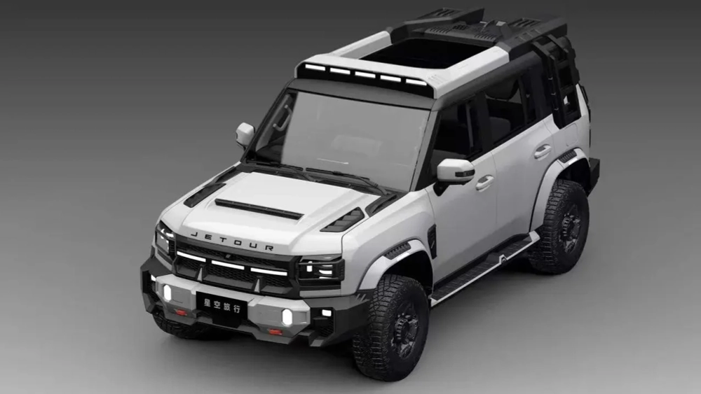 Силовой обвес для Jetour Traveller T2 2023+ Джетур Платформа на крышу Бампер Лестница Арки Спойлер